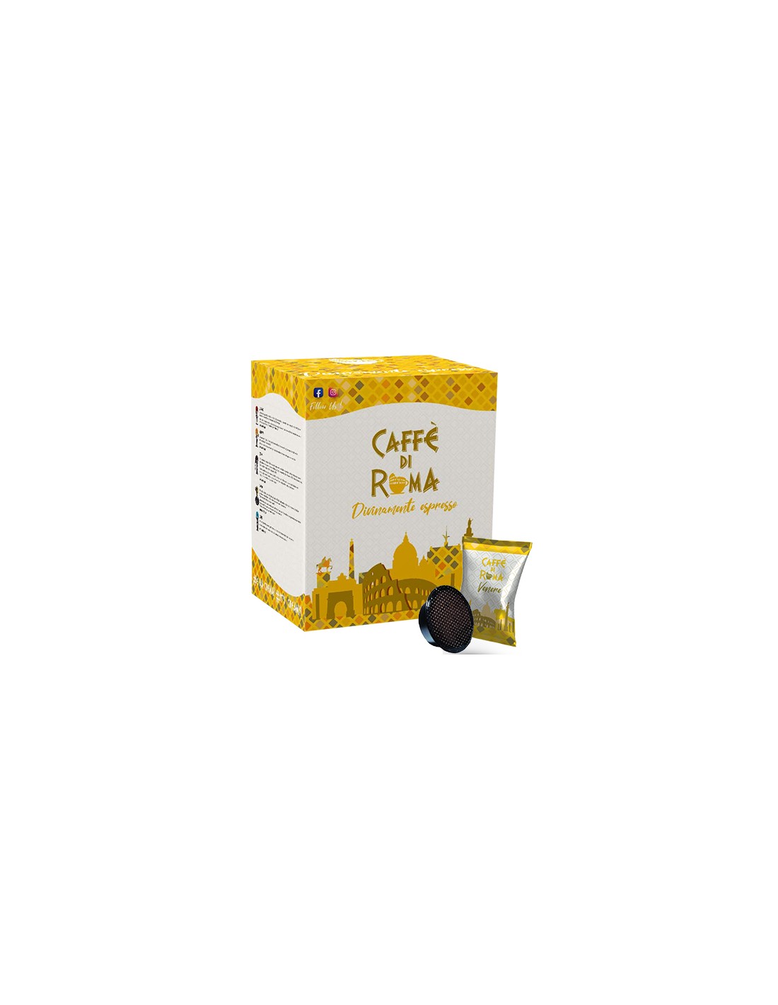 50 Cialde Capsule Compatibili Bialetti Caffè Del Re